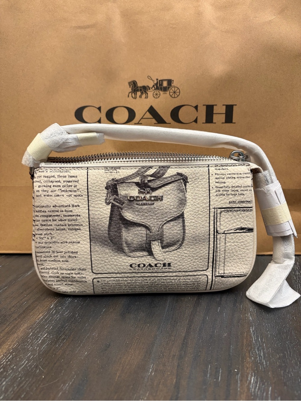 Coach Nolita 19 Newsprint bag